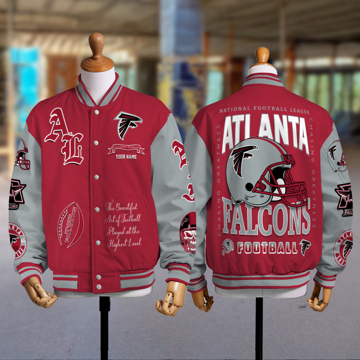 Atlanta Falcons Unisex Exclusive Styles Varsity Jacket AZTAVJK000034