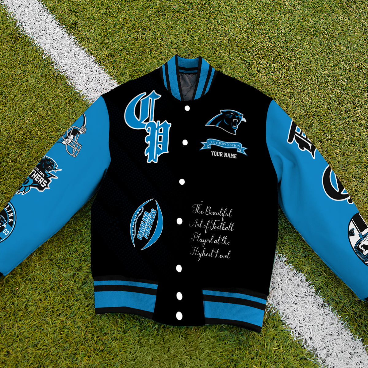 Carolina Panthers Unisex Exclusive Styles Varsity Jacket AZTAVJK000035