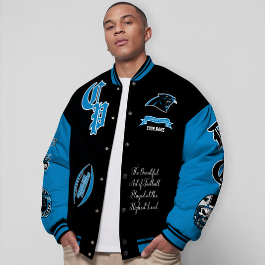 Carolina Panthers Unisex Exclusive Styles Varsity Jacket AZTAVJK000035