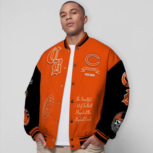 Chicago Bears Unisex Exclusive Styles Varsity Jacket AZTAVJK000036