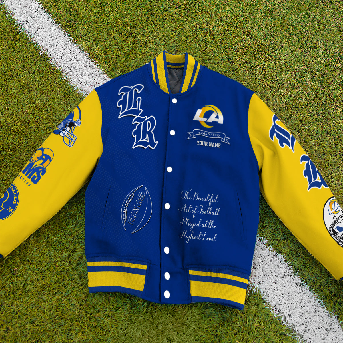 Los Angeles Rams Unisex Exclusive Styles Varsity Jacket AZTAVJK000040