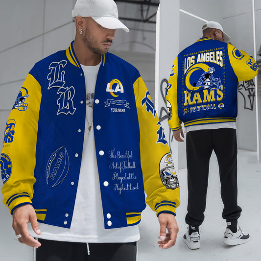 Los Angeles Rams Unisex Exclusive Styles Varsity Jacket AZTAVJK000040