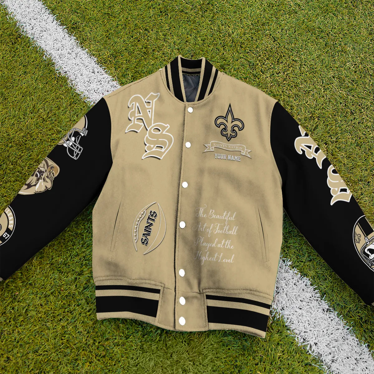 New Orleans Saints Unisex Exclusive Styles Varsity Jacket AZTAVJK000042