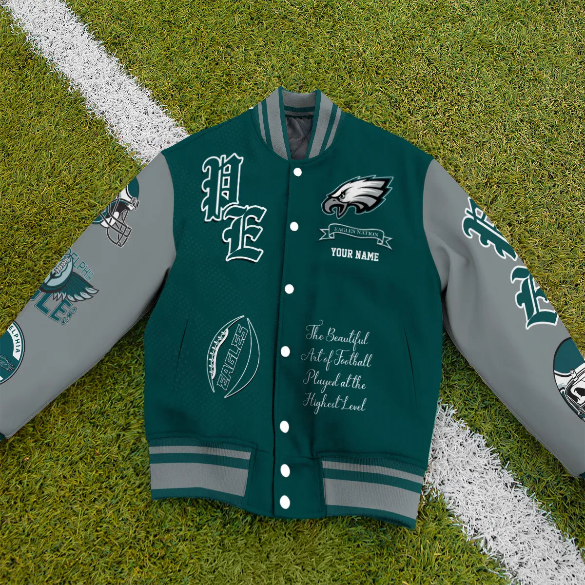 Philadelphia Eagles Unisex Exclusive Styles Varsity Jacket AZTAVJK000044