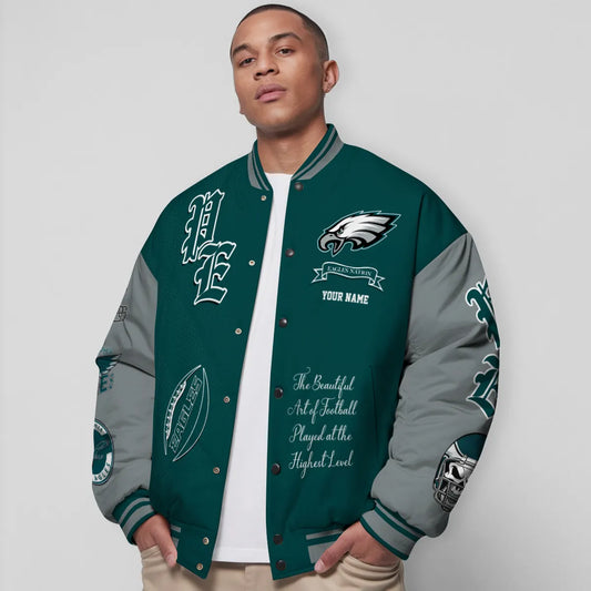 Philadelphia Eagles Unisex Exclusive Styles Varsity Jacket AZTAVJK000044