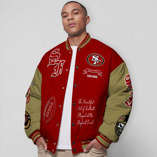 San Francisco 49ers Unisex Exclusive Styles Varsity Jacket AZTAVJK000045