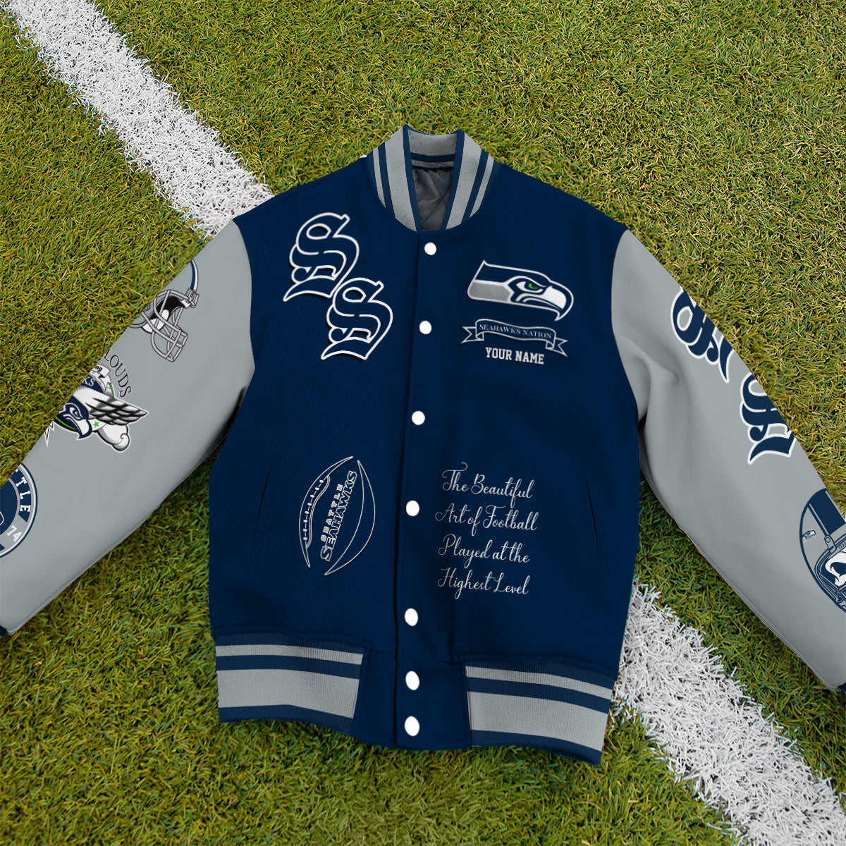Seattle Seahawks Unisex Exclusive Styles Varsity Jacket AZTAVJK000046
