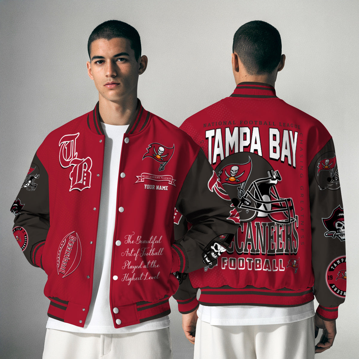Tampa Bay Buccaneers Unisex Exclusive Styles Varsity Jacket AZTAVJK000047