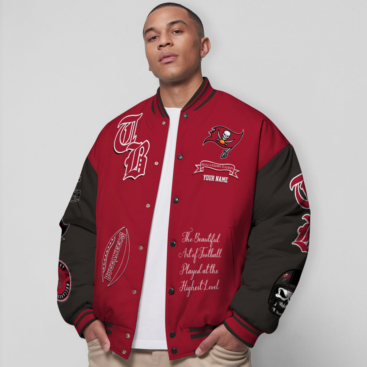 Tampa Bay Buccaneers Unisex Exclusive Styles Varsity Jacket AZTAVJK000047