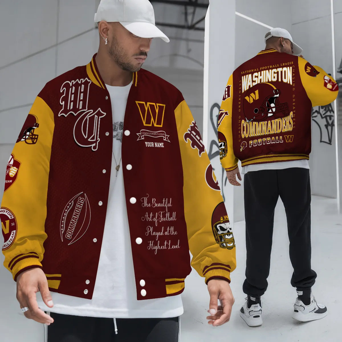 Washington Commanders Unisex Exclusive Styles Varsity Jacket AZTAVJK000048
