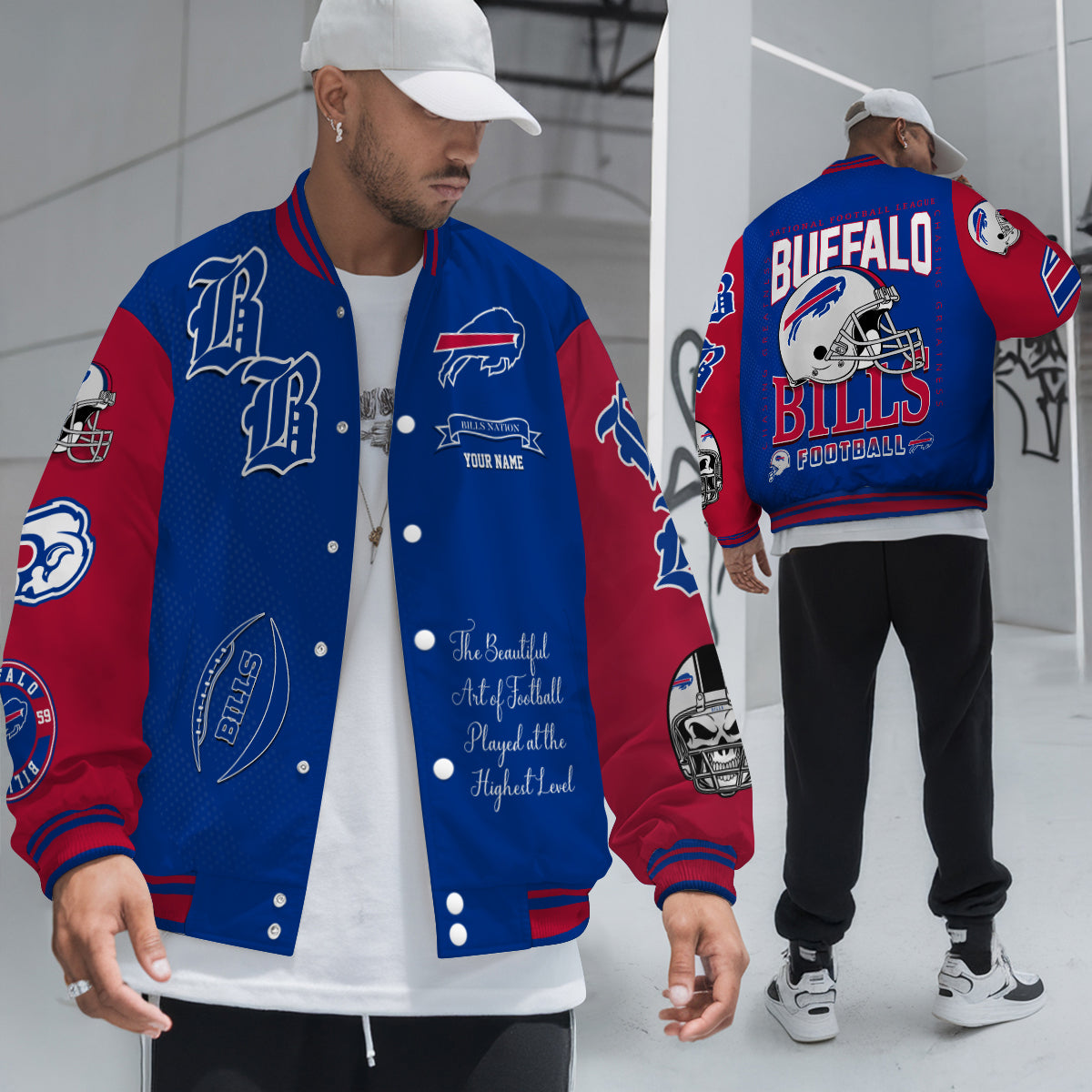 Buffalo Bills Unisex Exclusive Styles Varsity Jacket AZTAVJK000050