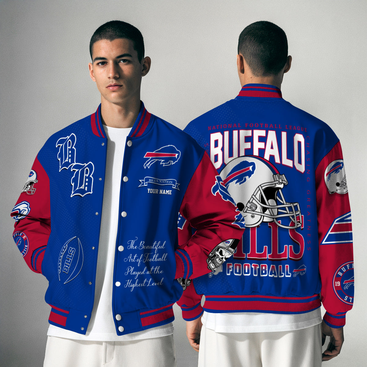 Buffalo Bills Unisex Exclusive Styles Varsity Jacket AZTAVJK000050