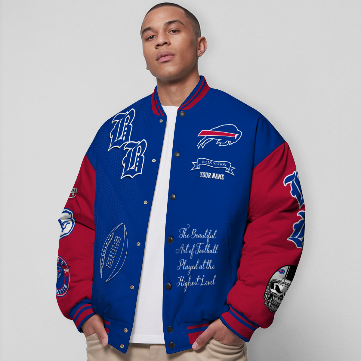Buffalo Bills Unisex Exclusive Styles Varsity Jacket AZTAVJK000050