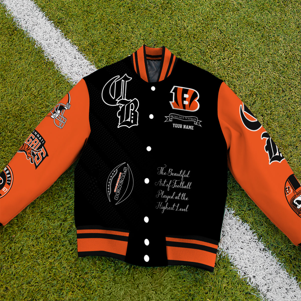 Cincinnati Bengals Unisex Exclusive Styles Varsity Jacket AZTAVJK000051