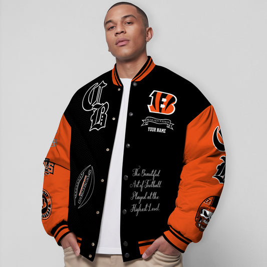 Cincinnati Bengals Unisex Exclusive Styles Varsity Jacket AZTAVJK000051
