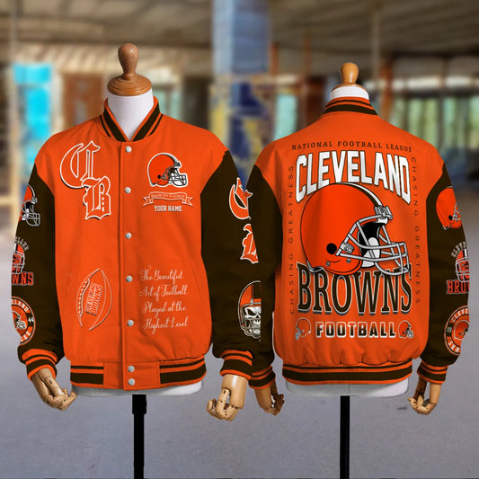 Cleveland Browns Unisex Exclusive Styles Varsity Jacket AZTAVJK000052