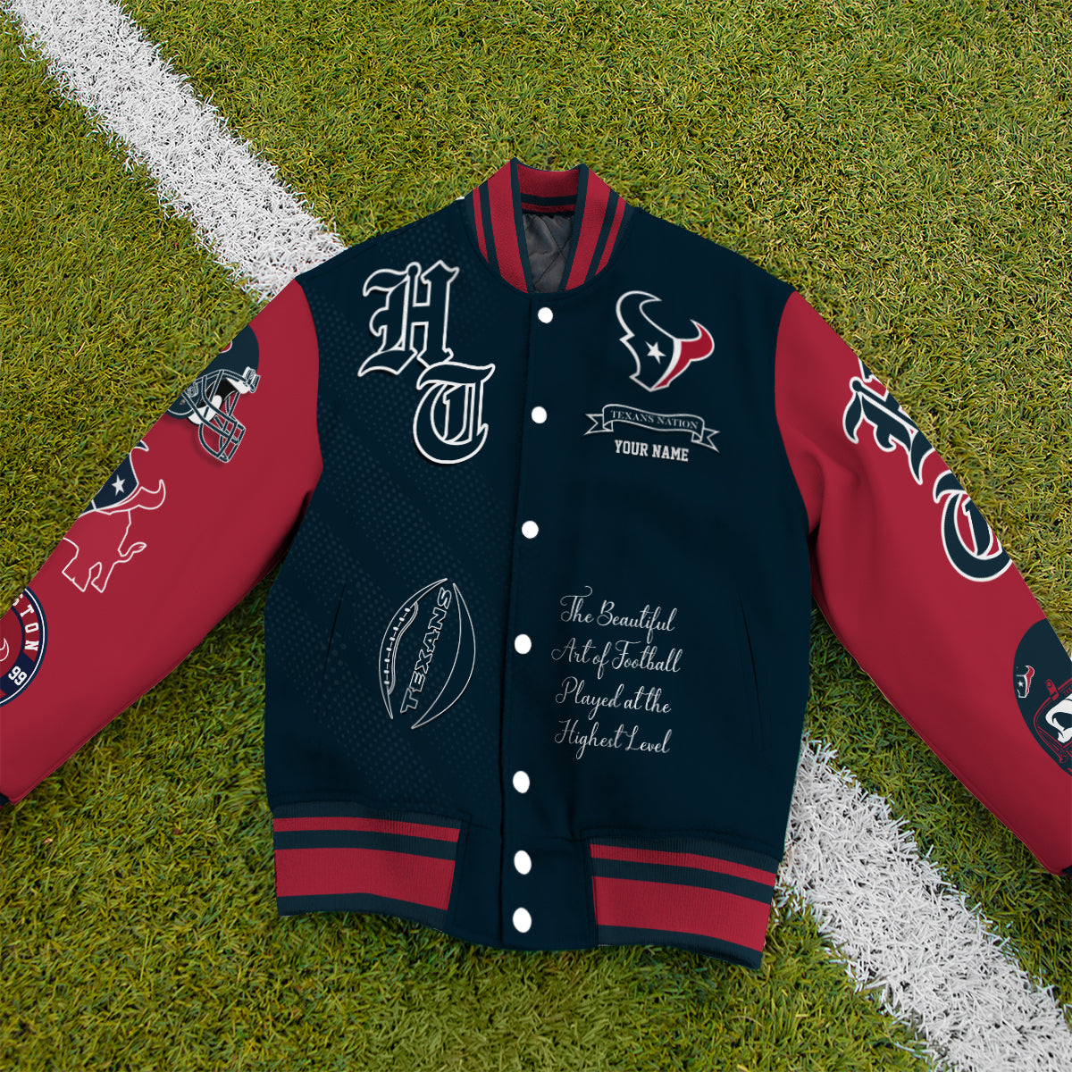 Houston Texans Unisex Exclusive Styles Varsity Jacket AZTAVJK000054