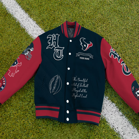 Houston Texans Unisex Exclusive Styles Varsity Jacket AZTAVJK000054