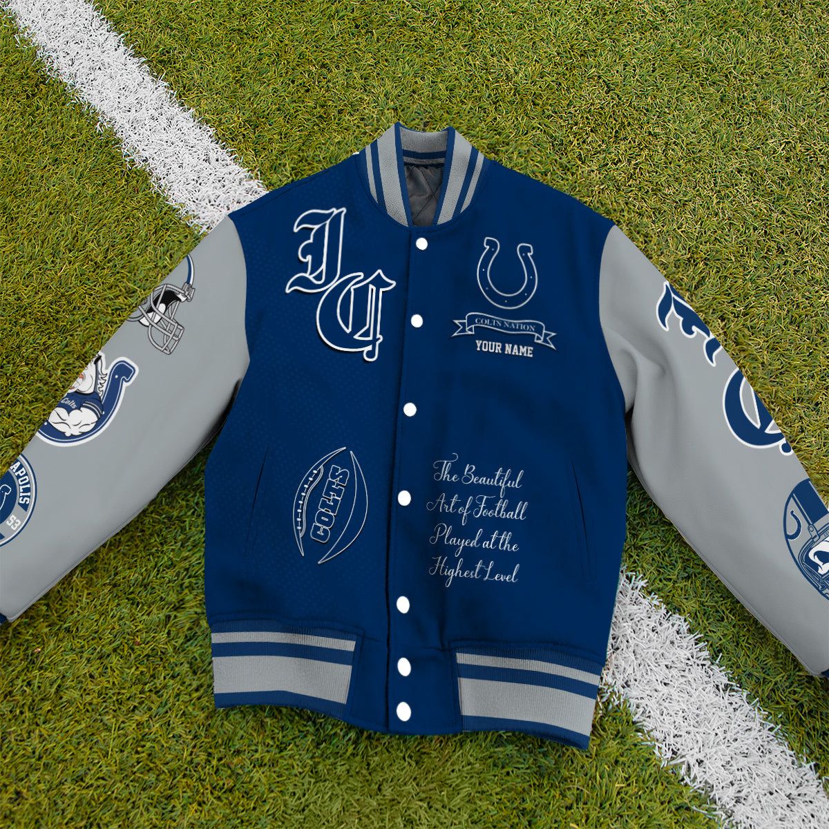 Indianapolis Colts Unisex Exclusive Styles Varsity Jacket AZTAVJK000055