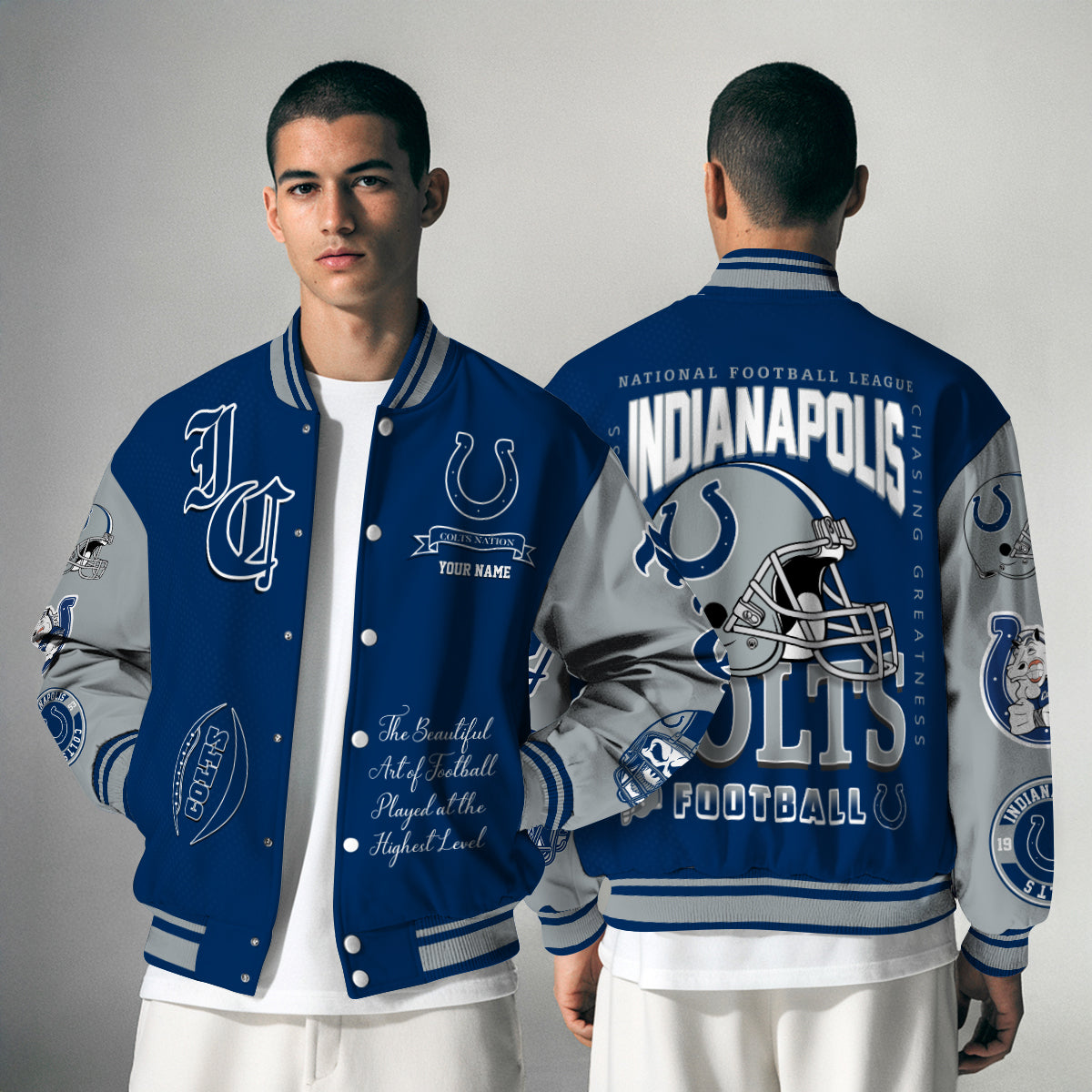 Indianapolis Colts Unisex Exclusive Styles Varsity Jacket AZTAVJK000055