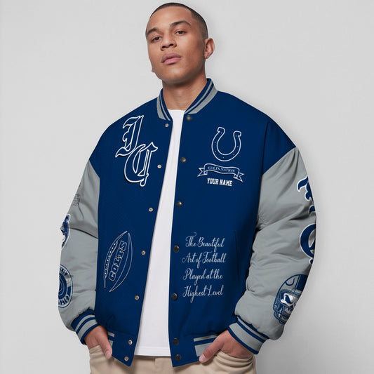 Indianapolis Colts Unisex Exclusive Styles Varsity Jacket AZTAVJK000055