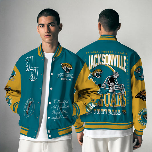 Jacksonville Jaguars Unisex Exclusive Styles Varsity Jacket AZTAVJK000056