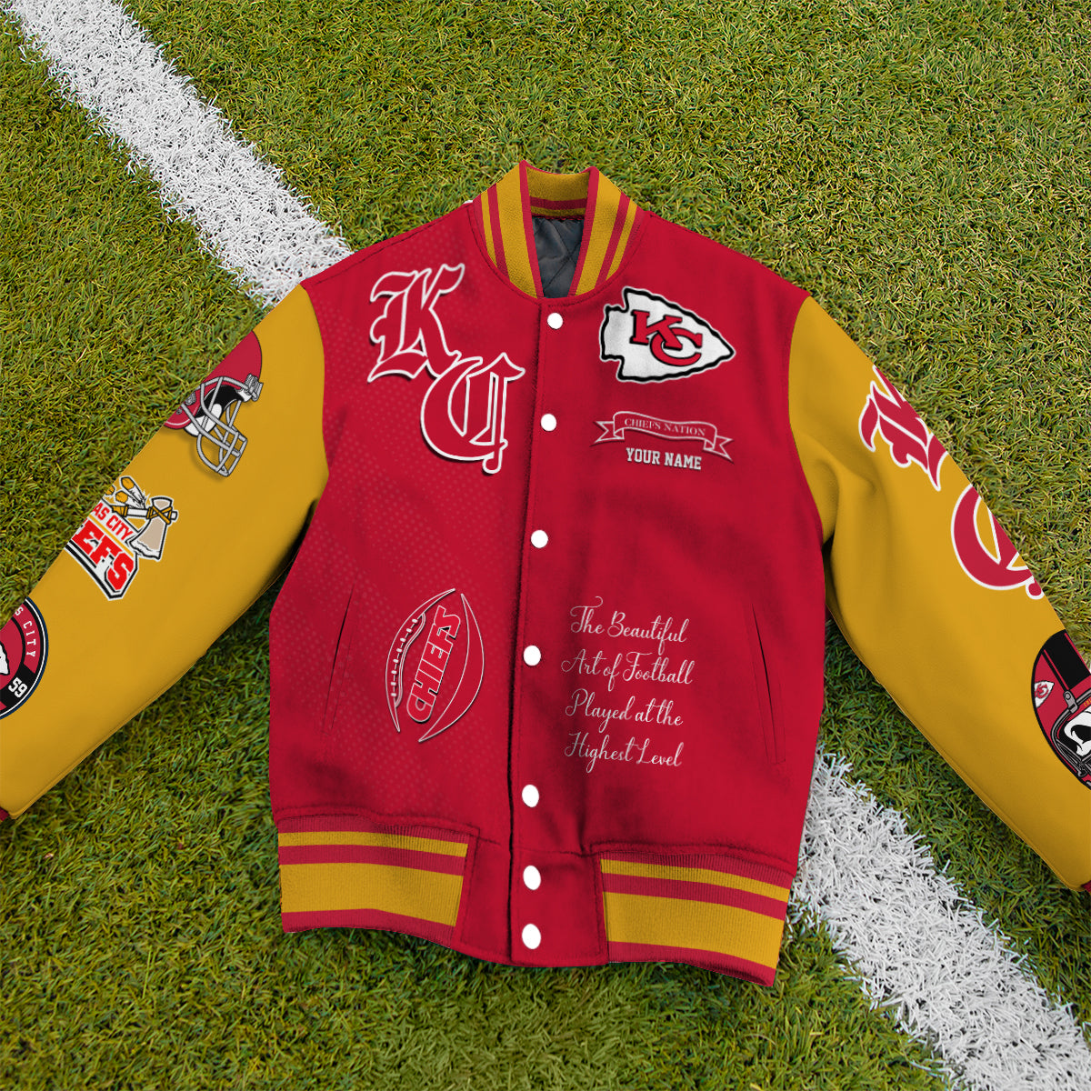 Kansas City Chiefs Unisex Exclusive Styles Varsity Jacket AZTAVJK000057