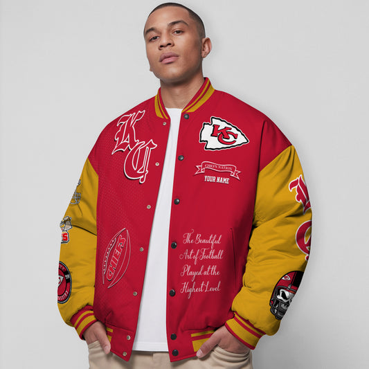 Kansas City Chiefs Unisex Exclusive Styles Varsity Jacket AZTAVJK000057