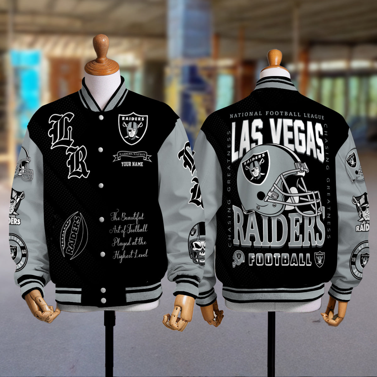 Las Vegas Raiders Unisex Exclusive Styles Varsity Jacket AZTAVJK000058