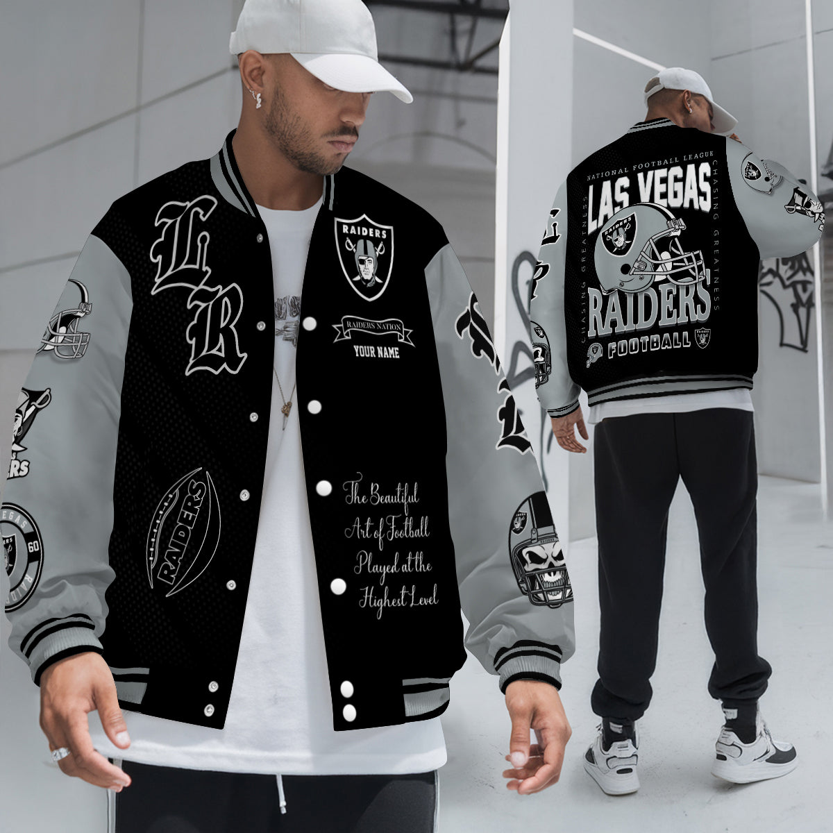 Las Vegas Raiders Unisex Exclusive Styles Varsity Jacket AZTAVJK000058