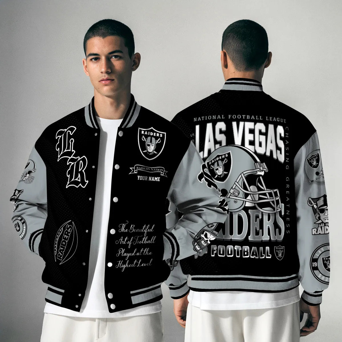 Las Vegas Raiders Unisex Exclusive Styles Varsity Jacket AZTAVJK000058
