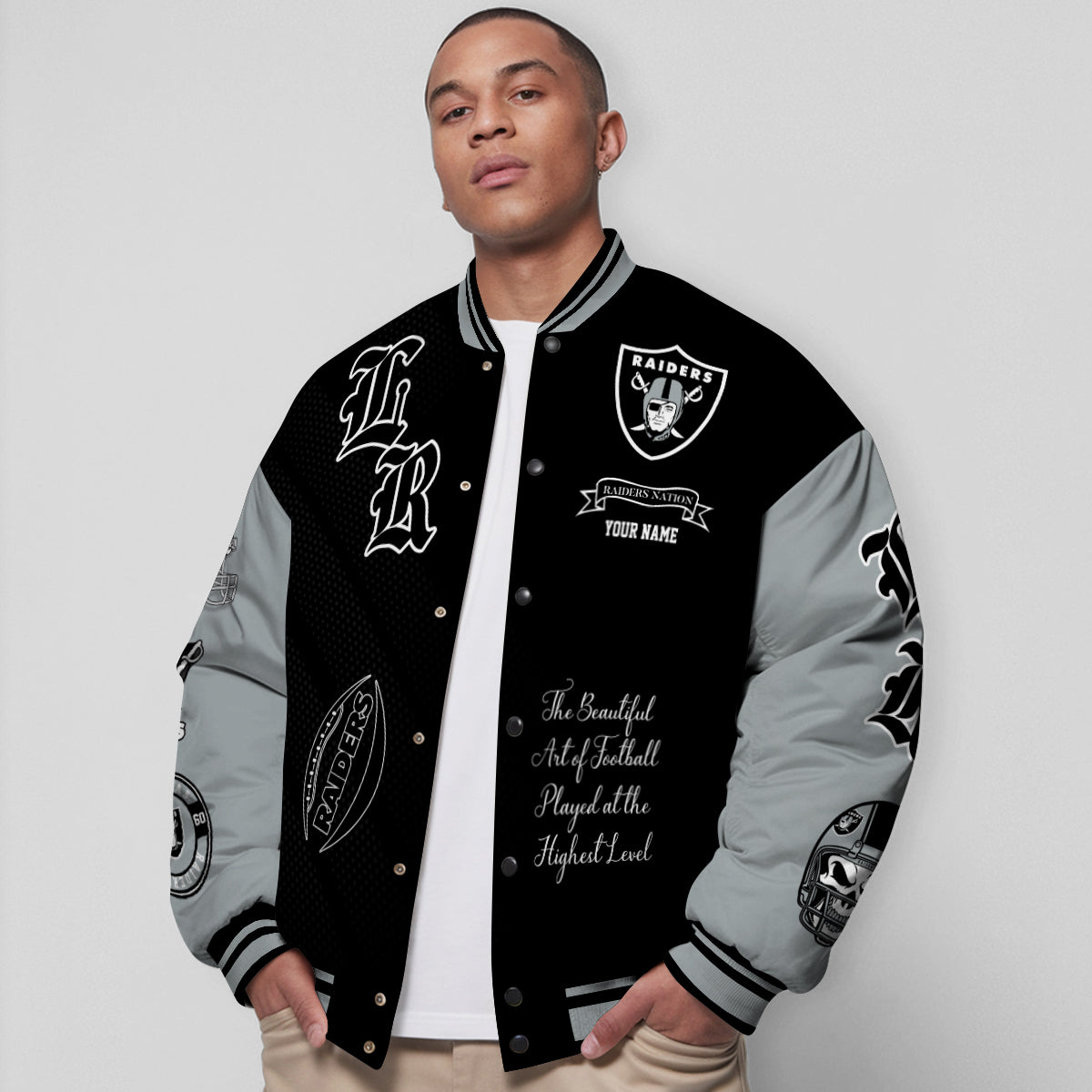 Las Vegas Raiders Unisex Exclusive Styles Varsity Jacket AZTAVJK000058