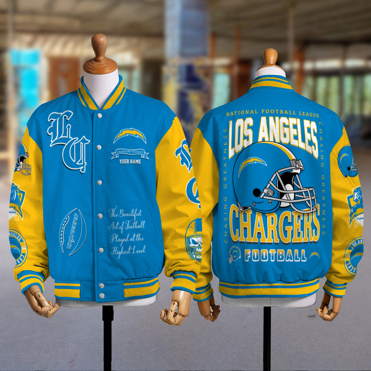Los Angeles Chargers Unisex Exclusive Styles Varsity Jacket AZTAVJK000059