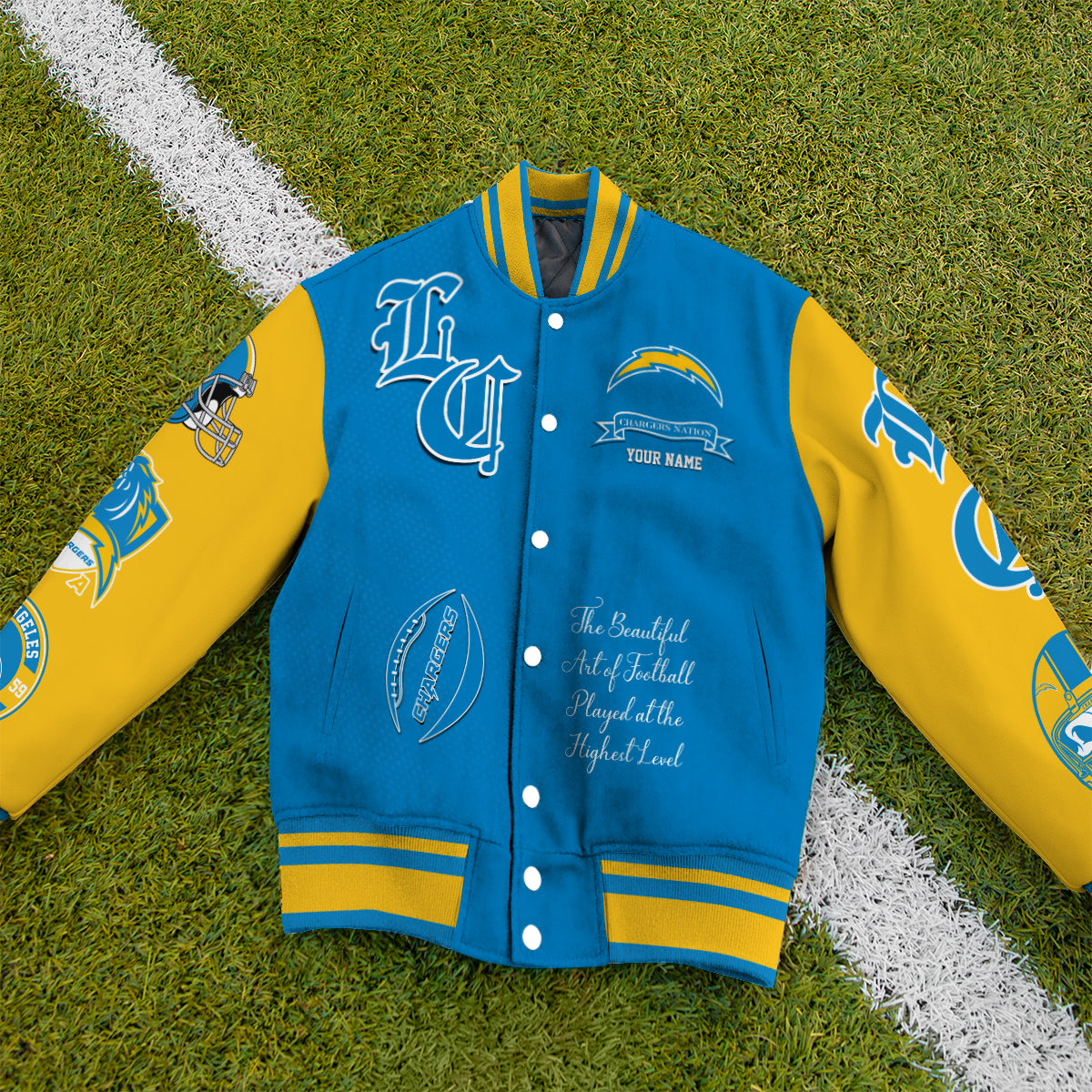 Los Angeles Chargers Unisex Exclusive Styles Varsity Jacket AZTAVJK000059