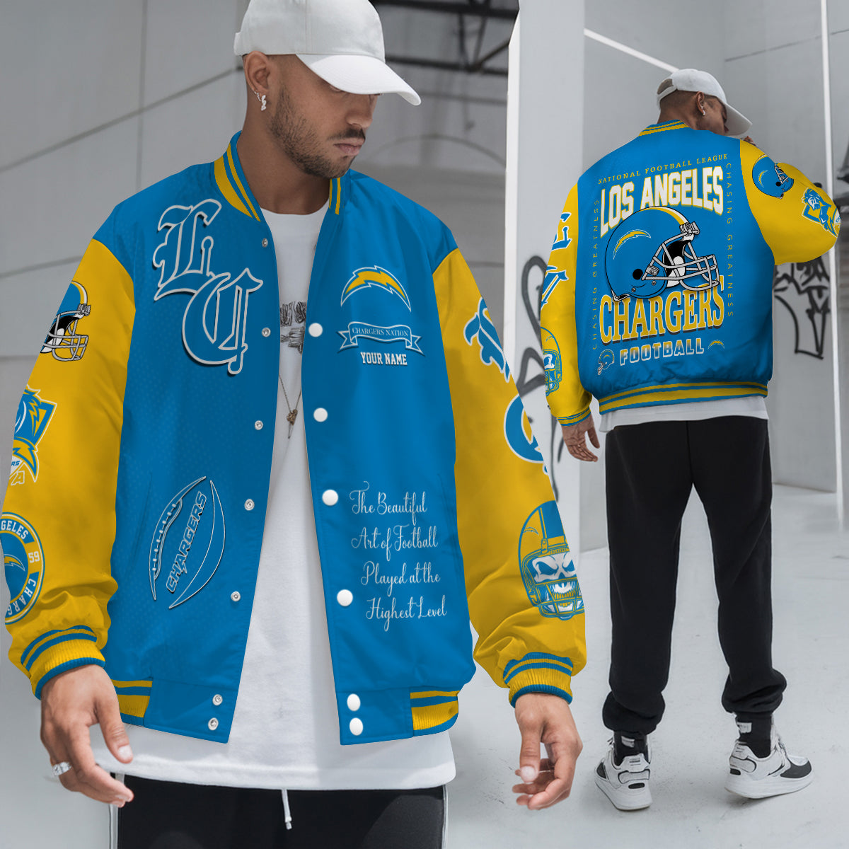 Los Angeles Chargers Unisex Exclusive Styles Varsity Jacket AZTAVJK000059