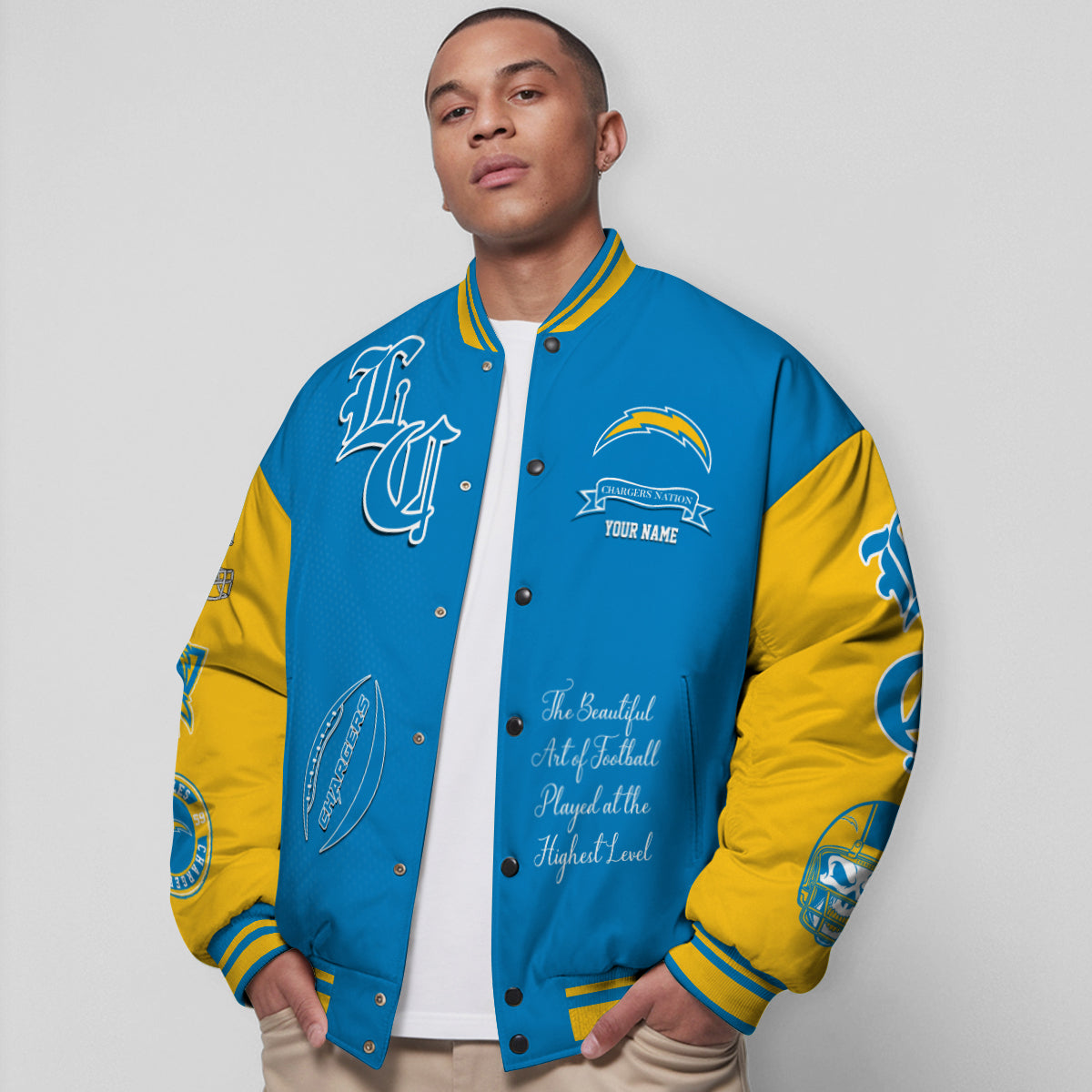 Los Angeles Chargers Unisex Exclusive Styles Varsity Jacket AZTAVJK000059