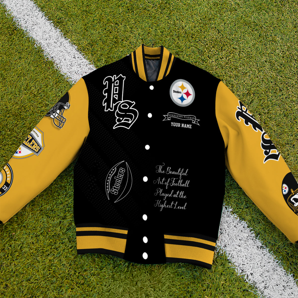Pittsburgh Steelers Unisex Exclusive Styles Varsity Jacket AZTAVJK000063