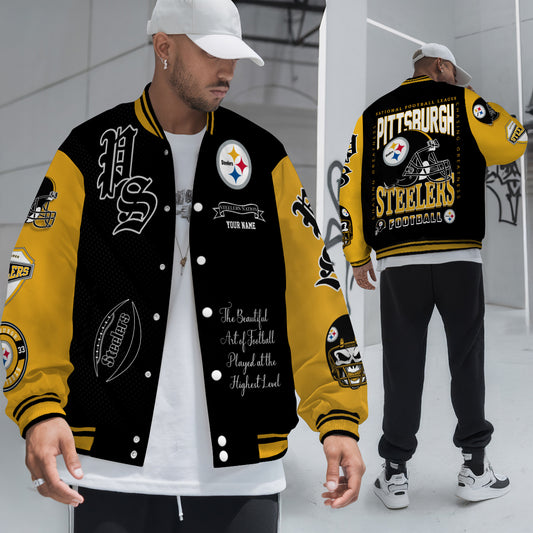 Pittsburgh Steelers Unisex Exclusive Styles Varsity Jacket AZTAVJK000063