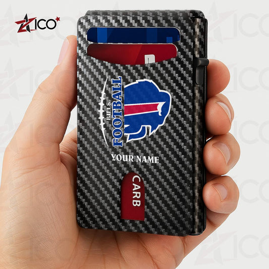 Buffalo Bills Leather Card Holder Trending 2025 AZTG2DCH000036