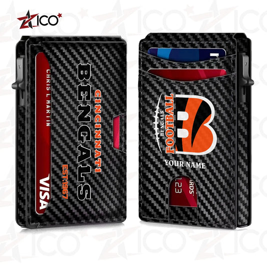 Cincinnati Bengals Leather Card Holder Trending 2025 AZTG2DCH000039