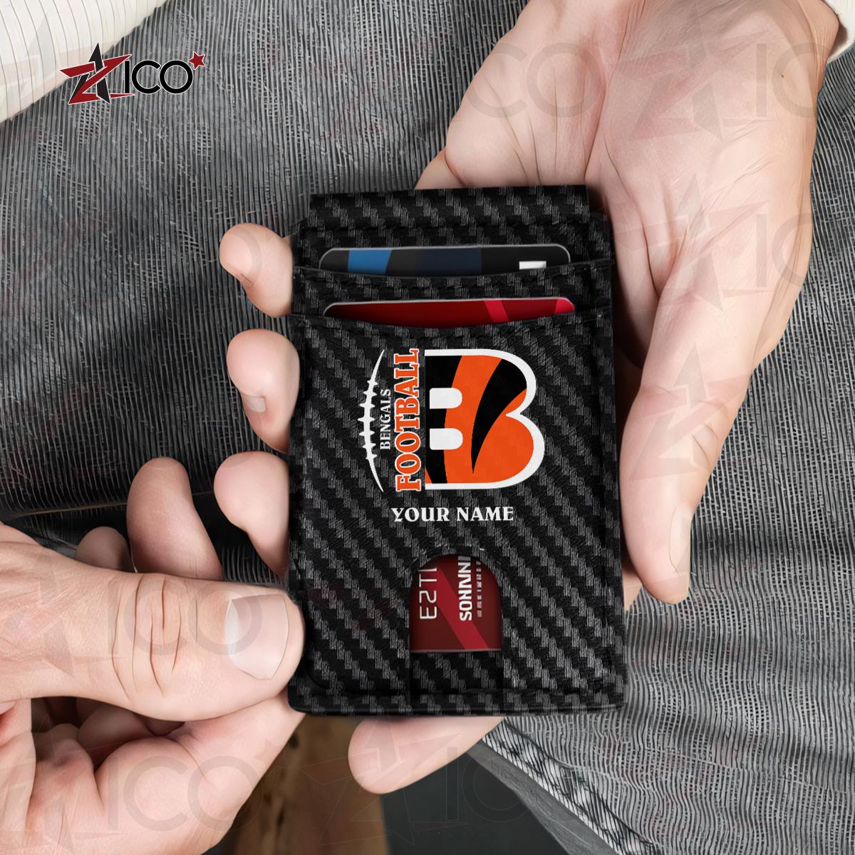 Cincinnati Bengals Leather Card Holder Trending 2025 AZTG2DCH000039