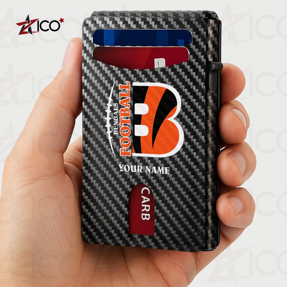 Cincinnati Bengals Leather Card Holder Trending 2025 AZTG2DCH000039