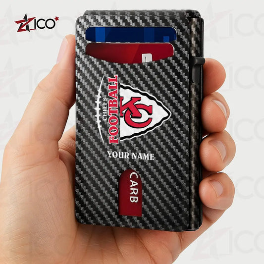 Kansas City Chiefs Leather Card Holder Trending 2025 AZTG2DCH000048