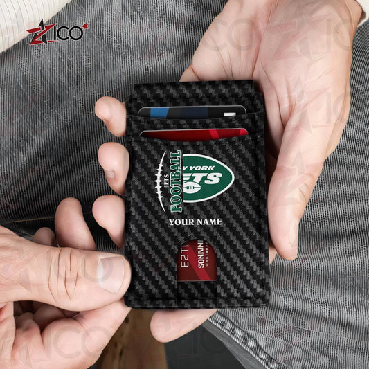 New York Jets Leather Card Holder Trending 2025 AZTG2DCH000057