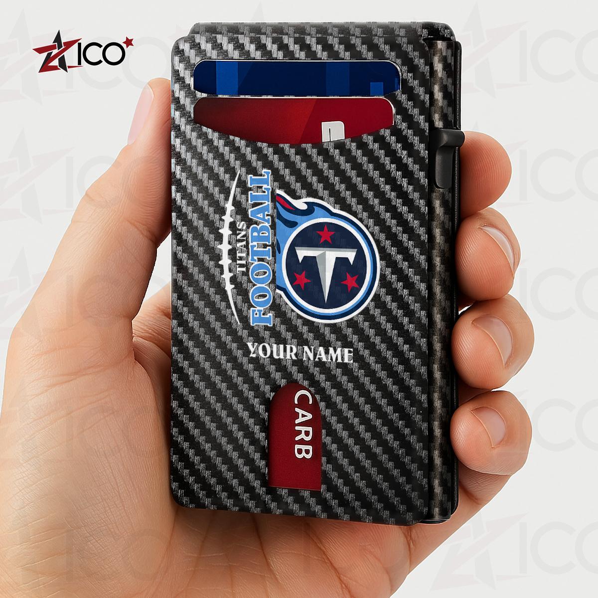 Tennessee Titans Leather Card Holder Trending 2025 AZTG2DCH000063
