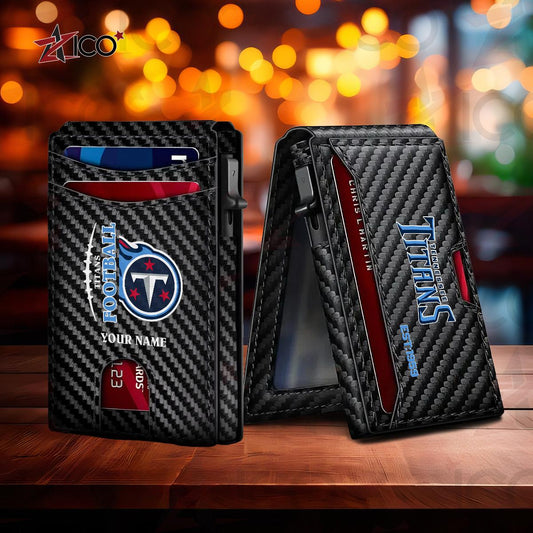 Tennessee Titans Leather Card Holder Trending 2025 AZTG2DCH000063