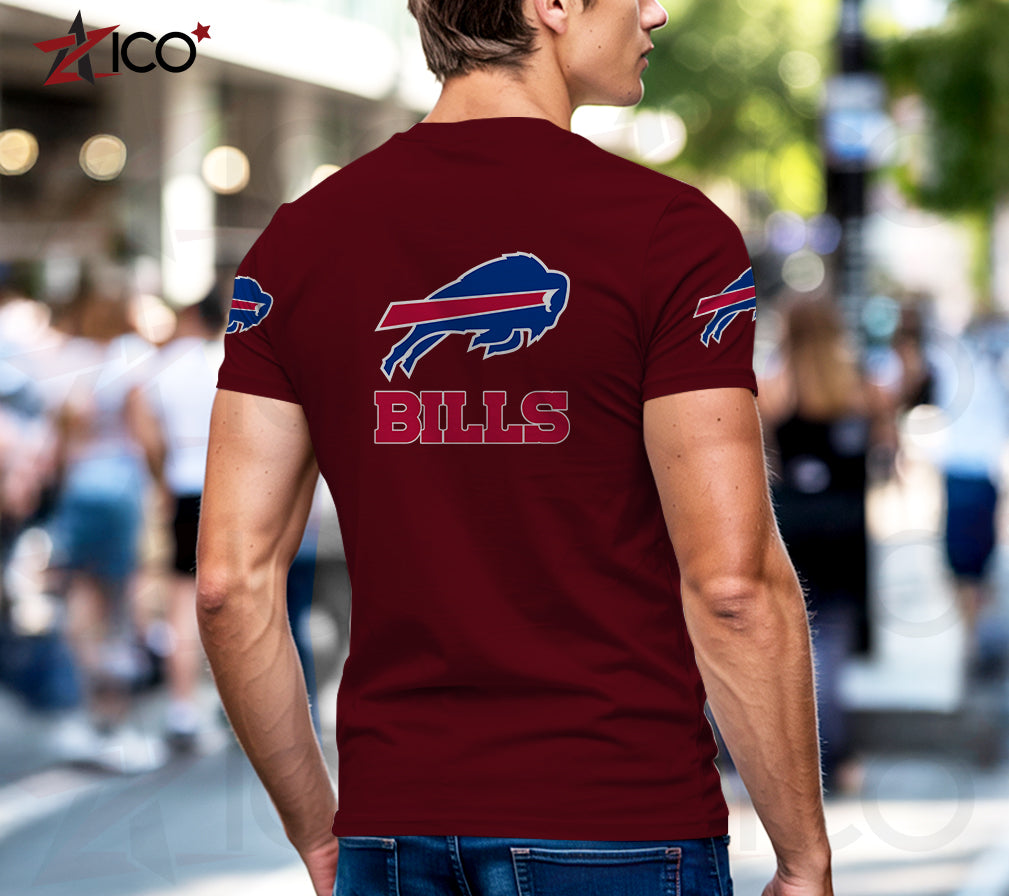Buffalo Bills Henley Short Sleeve T-Shirt Trending 2025 AZTG2DHS000036