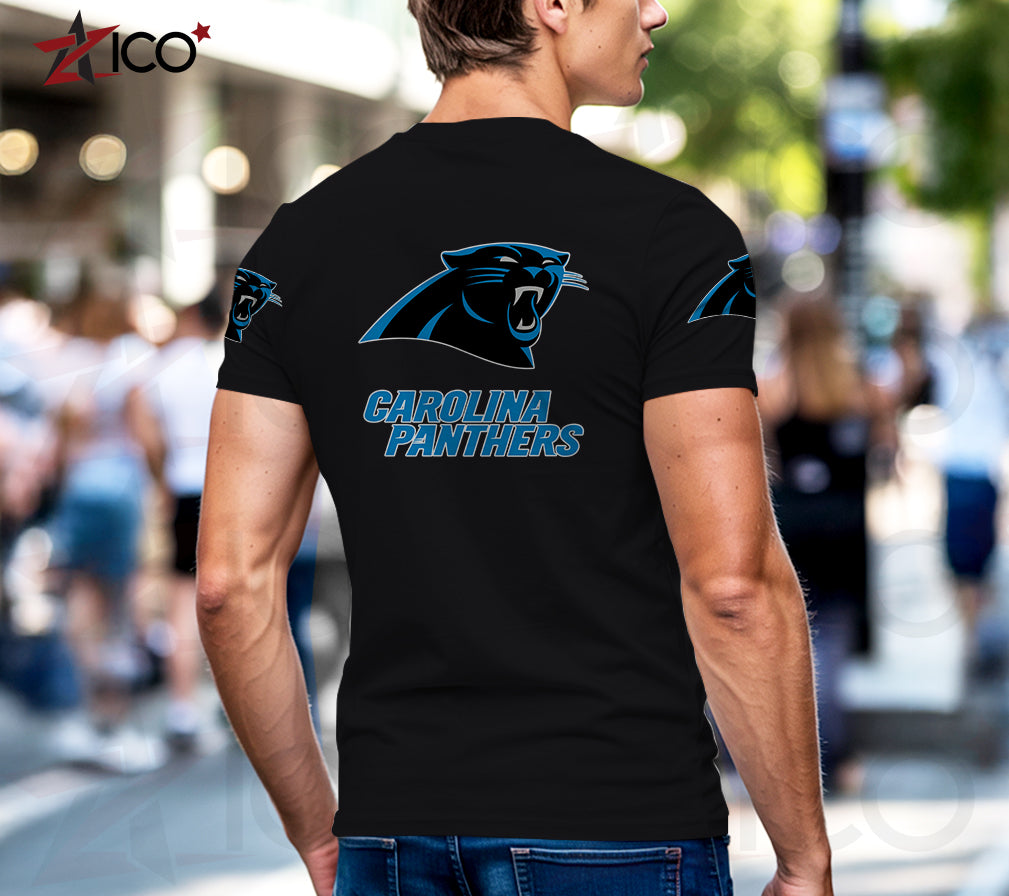Carolina Panthers Henley Short Sleeve T-Shirt Trending 2025 AZTG2DHS000037