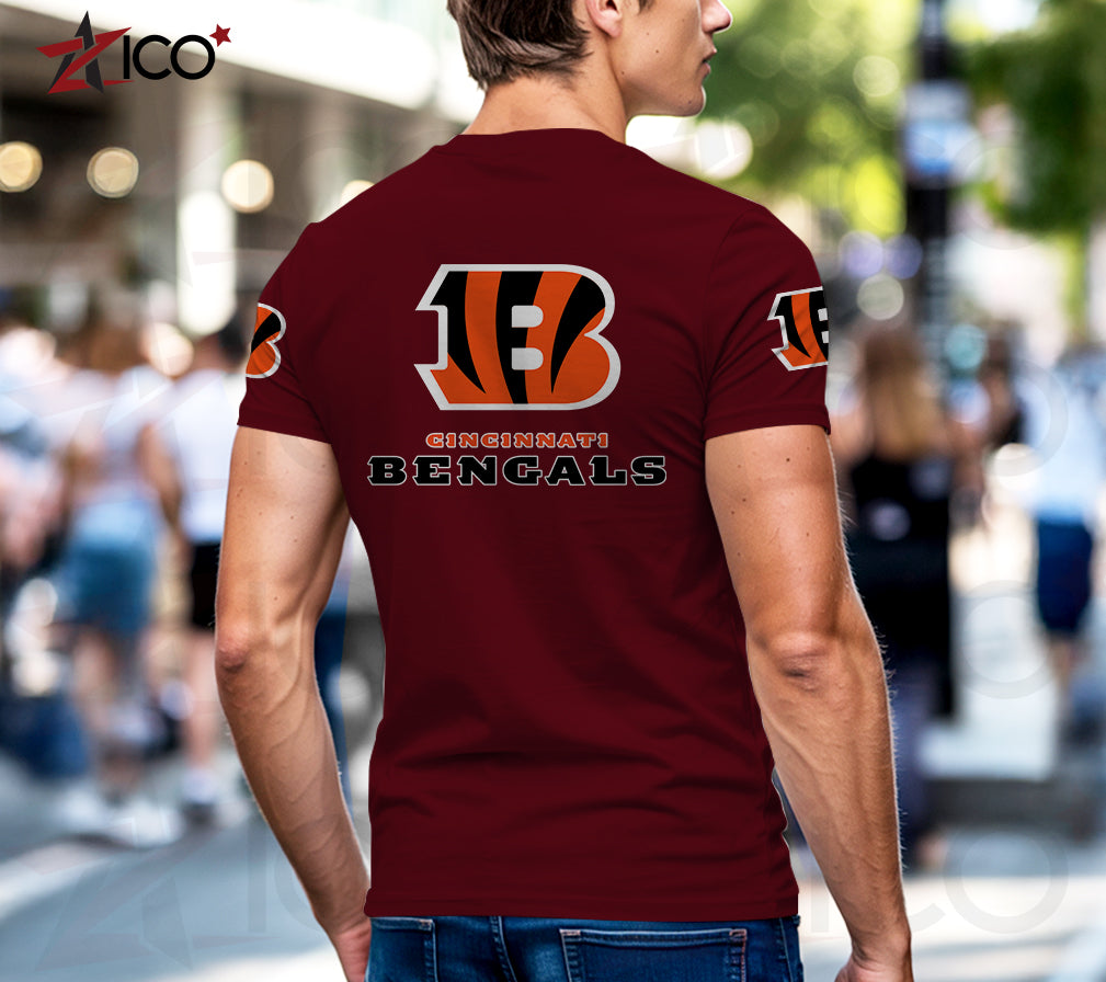 Cincinnati Bengals Henley Short Sleeve T-Shirt Trending 2025 AZTG2DHS000039