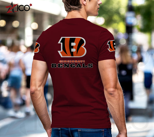 Cincinnati Bengals Henley Short Sleeve T-Shirt Trending 2025 AZTG2DHS000039